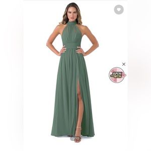 Eucalyptus bridesmaid dress